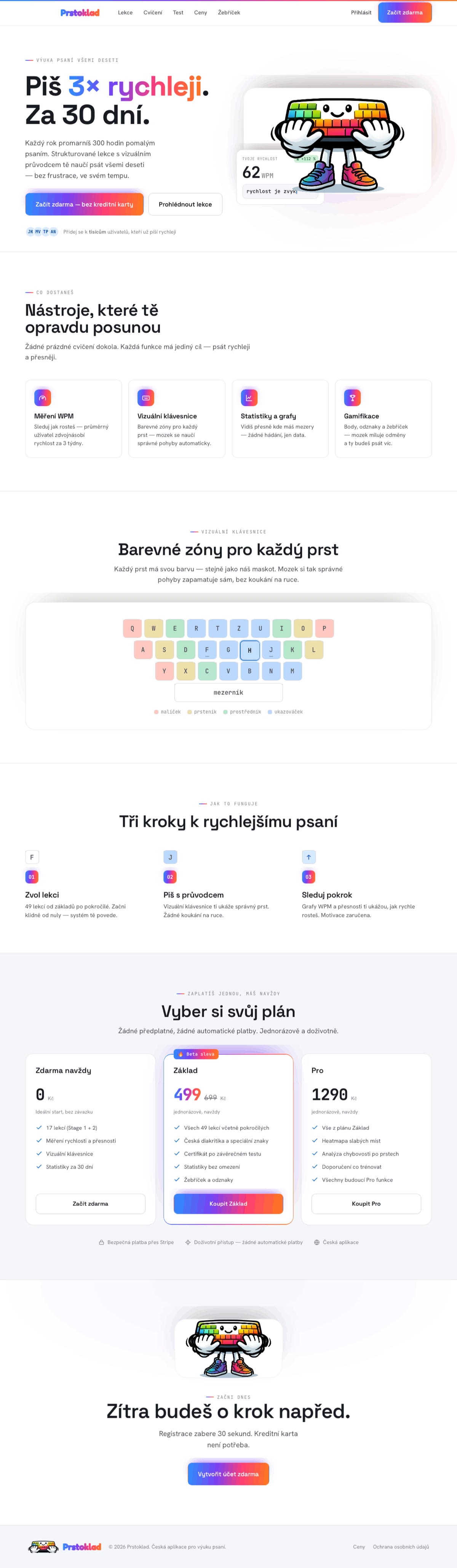 Ukázka e-shopu na míru
